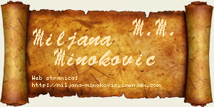 Miljana Minoković vizit kartica